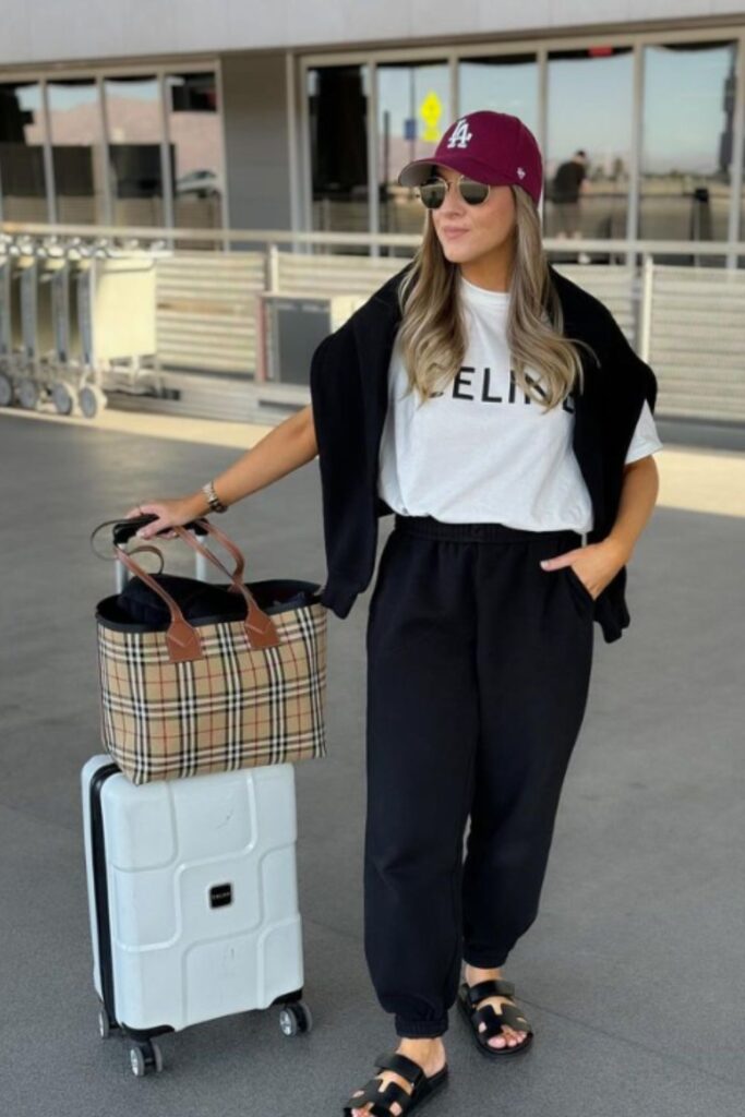 Stylish and comfortable airport outfit ideas to make traveling chic and stress-free. Perfect for long flights, layovers, and travel days. Airport Outfit, Airport Aesthetic, Airport Outfit Summer, Airport Outfits, Dress To Impress Airport Outfit, Classy Airport Outfit, Airport Outfit Comfy, Travel Aesthetic Airport, Airport Outfit Winter, Airport Fashion, What To Wear At The Airport, Airport Essentials, Airport Outfit Inspiration