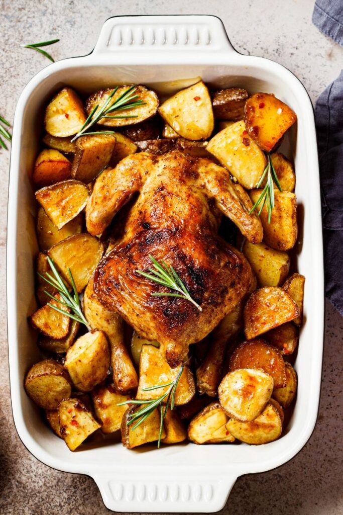 Check out 23 delicious chicken and potato recipes perfect for lunch or dinner! From one-pan wonders to creamy casseroles, these easy meals are packed with flavor and comfort. Chicken And Potatoes Recipes, Chicken And Potatoes In Oven, Chicken Potatoes And Green Beans, Baked Chicken And Potatoes, Chicken Green Beans Potatoes, Roasted Chicken And Potatoes, Chicken And Potatoes Recipes Crockpot, Chicken And Mash Potatoes Recipes, Recipes Easy, Healthy, Potatoes Recipes Air Fryer, Skillet