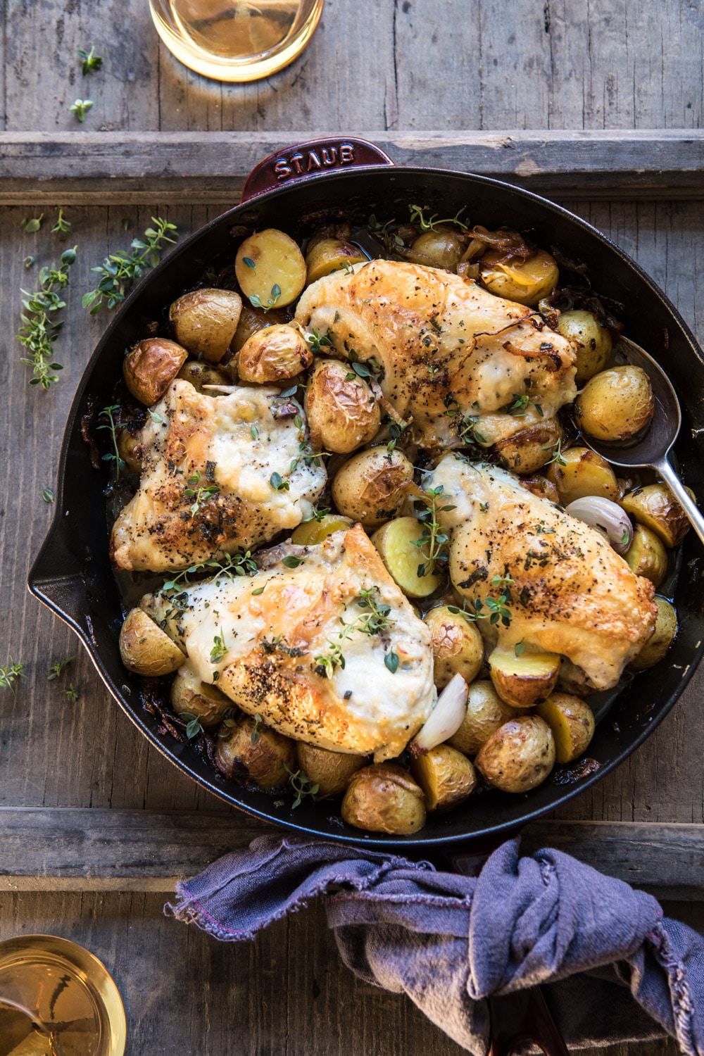 Check out 23 delicious chicken and potato recipes perfect for lunch or dinner! From one-pan wonders to creamy casseroles, these easy meals are packed with flavor and comfort. Chicken And Potatoes Recipes, Chicken And Potatoes In Oven, Chicken Potatoes And Green Beans, Baked Chicken And Potatoes, Chicken Green Beans Potatoes, Roasted Chicken And Potatoes, Chicken And Potatoes Recipes Crockpot, Chicken And Mash Potatoes Recipes, Recipes Easy, Healthy, Potatoes Recipes Air Fryer, Skillet