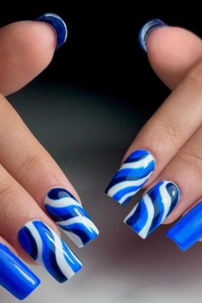 Get inspired with these stunning blue summer nail designs! From ocean swirls to floral details and playful patterns, find the perfect manicure for your next sunny-day vibe. Summer Nails Blue, Summer Blue Nails, Light Blue Summer Nails, Summer Nails Baby Blue, Baby Blue Summer Nails, Summer Nails Light Blue