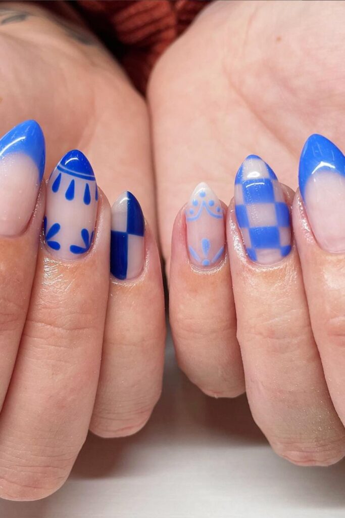 Get inspired with these stunning blue summer nail designs! From ocean swirls to floral details and playful patterns, find the perfect manicure for your next sunny-day vibe. Summer Nails Blue, Summer Blue Nails, Light Blue Summer Nails, Summer Nails Baby Blue, Baby Blue Summer Nails, Summer Nails Light Blue