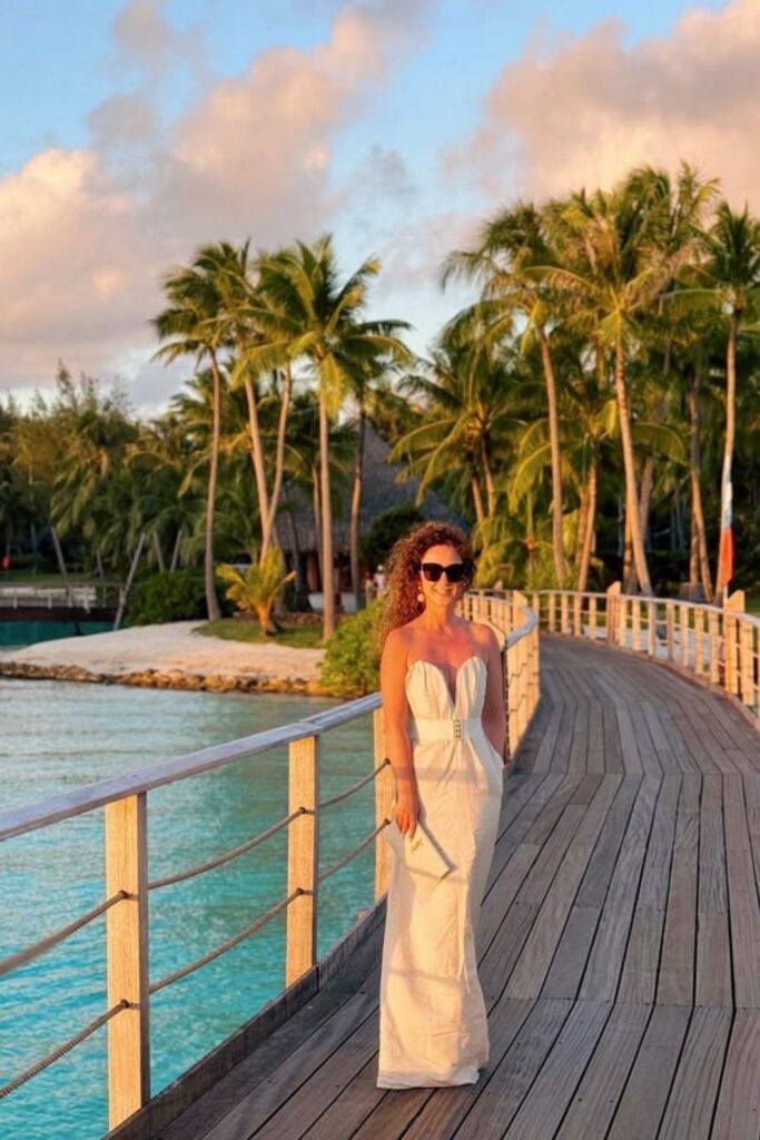 Planning a trip to Bora Bora? Get inspired with these chic and breezy outfit ideas perfect for beach days, sunset dinners, and island adventures. From flowy maxi dresses to stylish resort wear, this guide has everything you need to pack for a fashionable getaway! Bora Bora Outfits Women, Bora Bora Travel, Bora Bora Island Honeymoon, Bora Bora Outfit Ideas, Bora Bora Outfits, Bora Bora Outfits Aesthetic, Packing List, Things To Do, Travel Tips, Bora Bora Itinerary, What To Wear