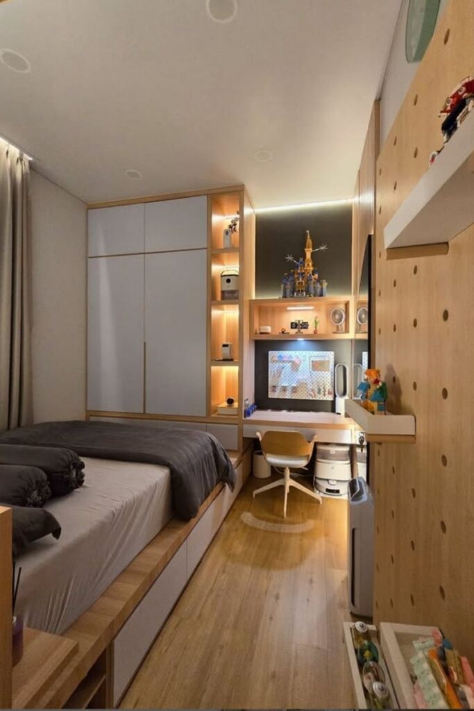 Clever bedroom ideas for small rooms with smart layouts, space-saving furniture, and stylish decor tips. Maximize every inch with these cozy and functional designs! Bedroom Ideas For Small Rooms, Bedroom Ideas For Small Rooms Black, Bedroom Ideas For Small Rooms Cozy, Bedroom Ideas For Small Rooms Women, Bedroom Ideas For Small Rooms Diy, Bedroom Ideas For Small Rooms For Teens, Simple Bedroom Ideas For Small Rooms, Rooms Cozy Cheap, Teen Bedroom Ideas For Small Rooms, Small Rooms For Adults