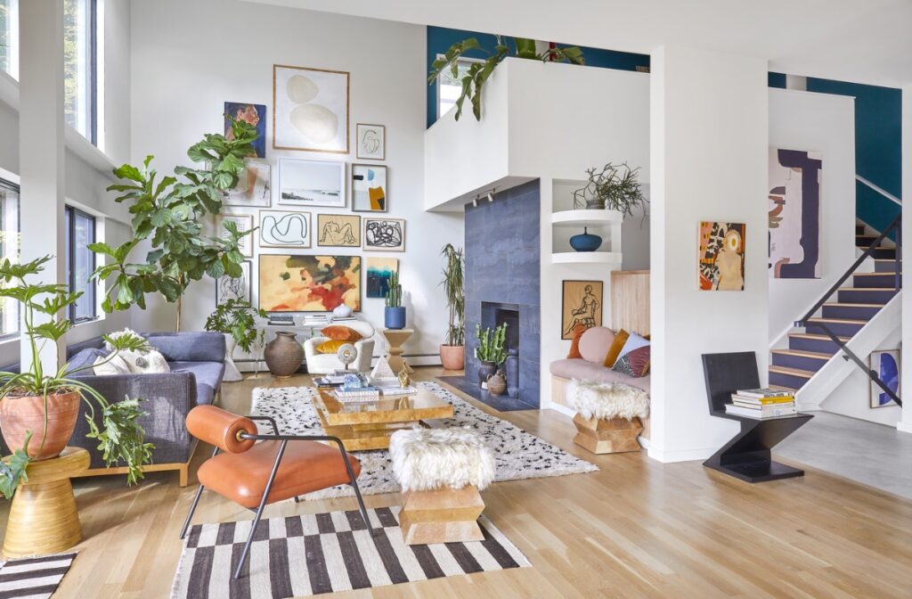 Create a stunning eclectic gallery wall with our expert tips on layout, art selection, and styling. Discover unique ideas for staircases, living rooms, and more to curate a bold and personal display! Eclectic Gallery Wall Ideas, Eclectic Gallery Wall Over Couch, Living Room Gallery Wall, Eclectic Gallery Wall Around Tv, Eclectic Gallery Wall Over Sofa, Inspiration, Colorful, Eclectic Gallery Wall Entryway, Eclectic Gallery Wall Hallway, Mixed Art Styles, Stairs, Wall Paintings, Tips, Layout