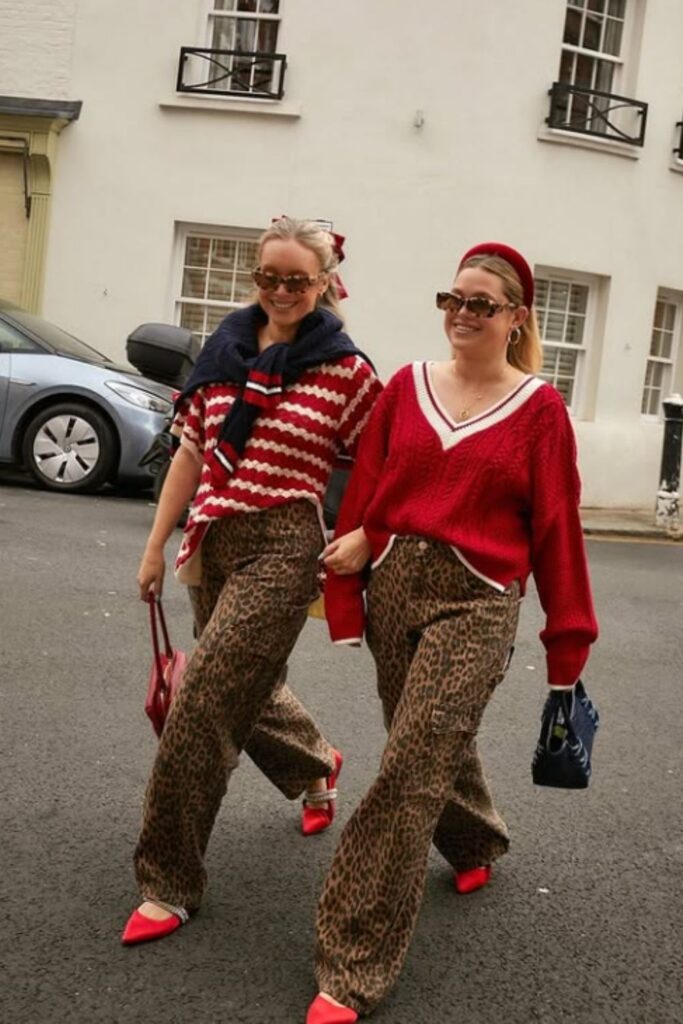 Make a bold statement with a leopard print pants outfit—fun, stylish looks perfect for day-to-night dressing and standout street style. Leopard Print Pants Outfit Street Style, Leopard Print Pants Outfits, Leopard Print Pants Outfit Classy, Leopard Print Wide Leg Pants Outfit, How To Wear Leopard Print Pants