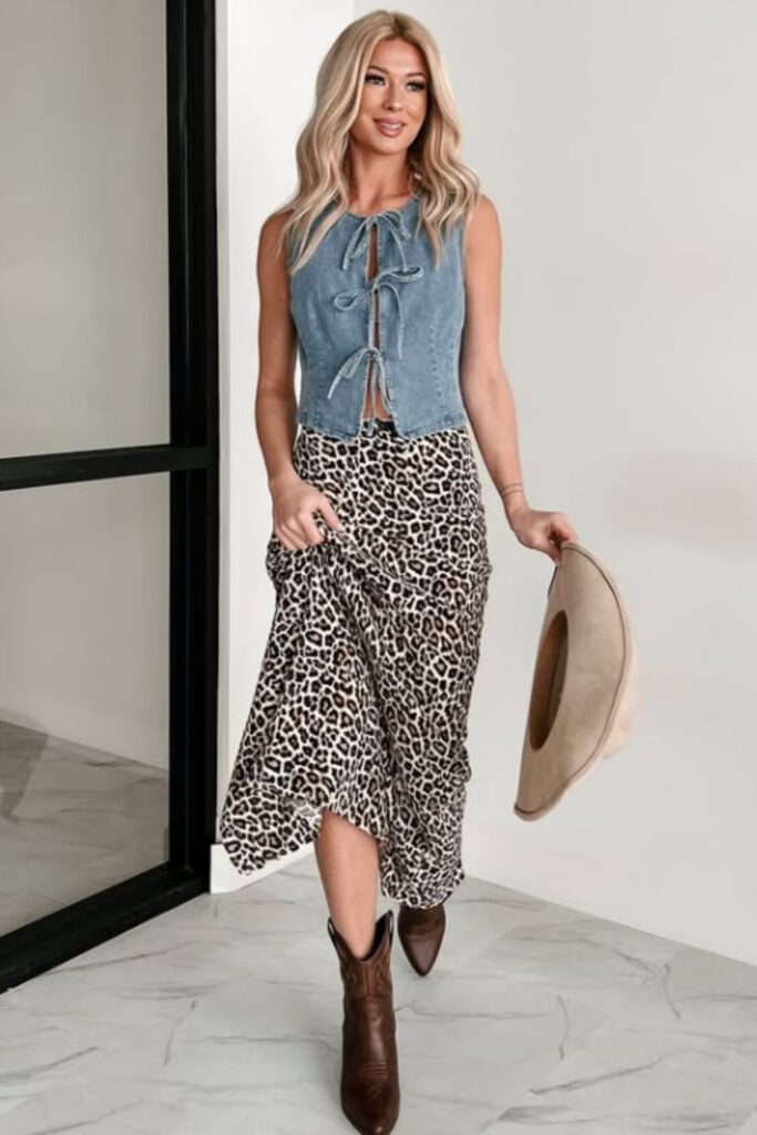 Elevate your wardrobe with chic leopard skirt outfit ideas perfect for brunch, work, travel, and everyday style. Get inspired by bold prints and effortless pairings. Leopard Skirt Outfit, Leopard Print Skirt Outfit, Leopard Mini Skirt Outfit, Leopard Maxi Skirt Outfit, Leopard Midi Skirt Outfit, Short Leopard Skirt Outfit, Leopard Print Mini Skirt Outfit, Leopard Satin Skirt Outfit, Leopard Print Maxi Skirt