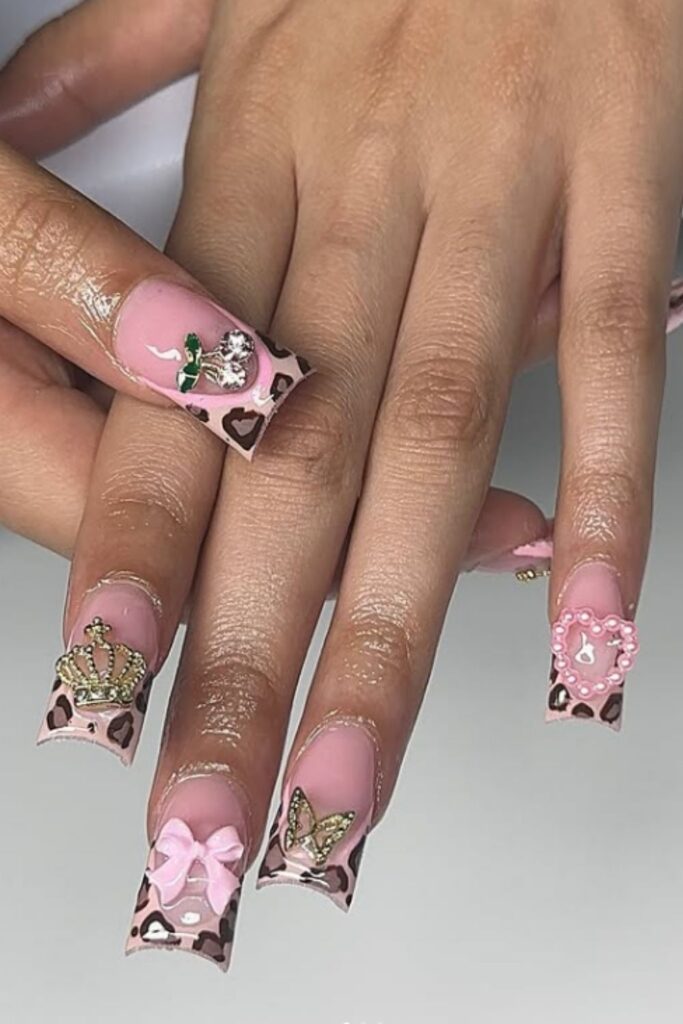 Unleash your wild side with Leopard Print Nails—bold, trendy designs perfect for adding fierce flair to any manicure. Pink Leopard Print Nails, Nails Leopard Print, Red And Leopard Print Nails, Red Leopard Print Nails, Leopard Print Nails French Tip, Leopard Print Nails Pink, Black Leopard Print Nails, White Leopard Print Nails, Leopard Print French Tip Nails, Leopard Print Nails Short