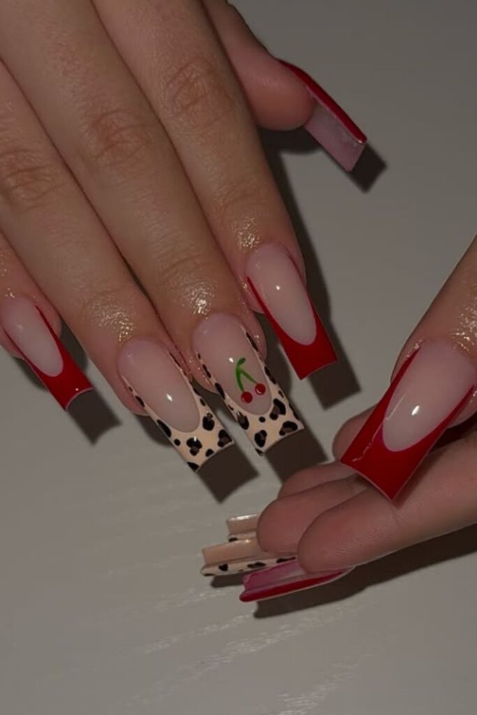 Unleash your wild side with Leopard Print Nails—bold, trendy designs perfect for adding fierce flair to any manicure. Pink Leopard Print Nails, Nails Leopard Print, Red And Leopard Print Nails, Red Leopard Print Nails, Leopard Print Nails French Tip, Leopard Print Nails Pink, Black Leopard Print Nails, White Leopard Print Nails, Leopard Print French Tip Nails, Leopard Print Nails Short