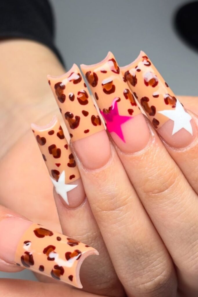 Unleash your wild side with Leopard Print Nails—bold, trendy designs perfect for adding fierce flair to any manicure. Pink Leopard Print Nails, Nails Leopard Print, Red And Leopard Print Nails, Red Leopard Print Nails, Leopard Print Nails French Tip, Leopard Print Nails Pink, Black Leopard Print Nails, White Leopard Print Nails, Leopard Print French Tip Nails, Leopard Print Nails Short