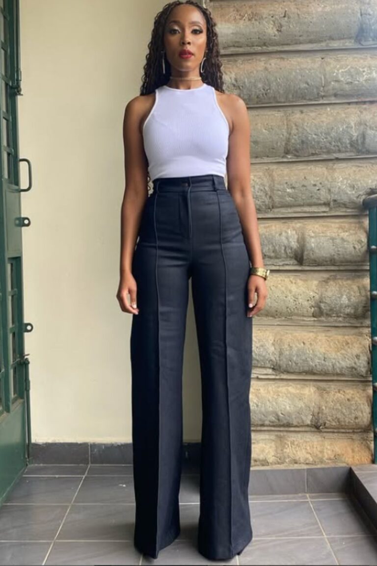 15+ Elegant Black Linen Trousers Outfit Ideas