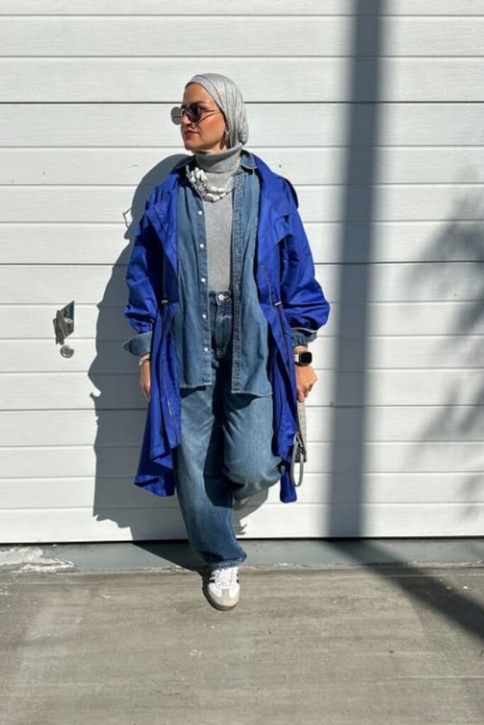 Rock the double denim trend with stylish outfit ideas—think classic blue-on-blue, edgy layers, and fresh takes on this timeless look. Double Denim Outfit Women, Double Denim Looks, double Denim Outfits, Denim Shirt, Denim Skirt, Double Denim Aesthetic