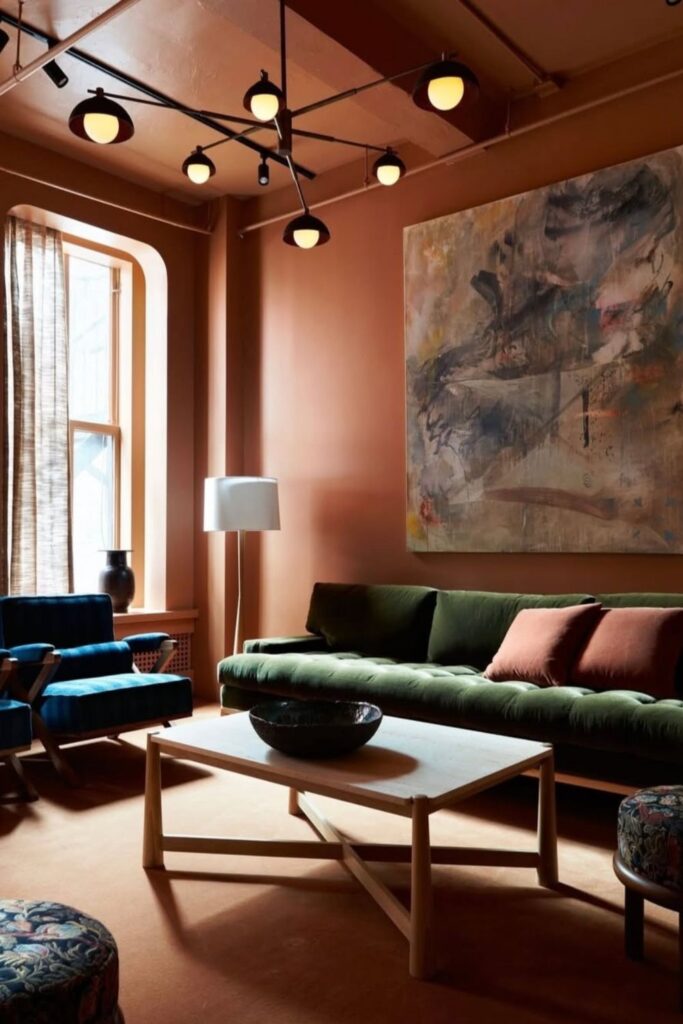 Get inspired with stylish green couch living room ideas! From modern minimalism to cozy vintage charm, discover how to decorate around a bold green sofa for a beautiful, inviting space. Olive Green Couch Living Room Ideas, Dark Green Couch Living Room Ideas, Living Room With Green Couch, Emerald Green Couch Living Room Ideas, Green Couch Living Room Colour Schemes, Sage Green Couch Living Room, Green Velvet Couch Living Room Ideas, Olive Green, Aesthetic, Light Green
